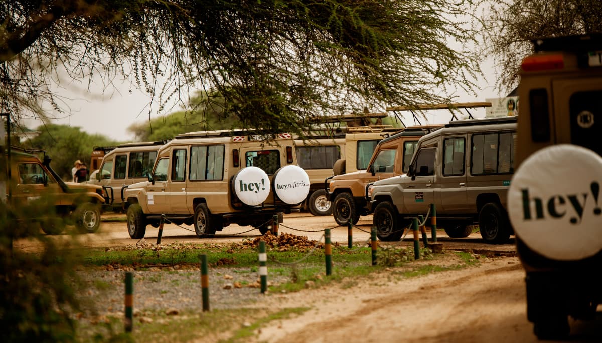 Hey Safaris 4x4 safari vehicles ready for private Tanzania safari tours
